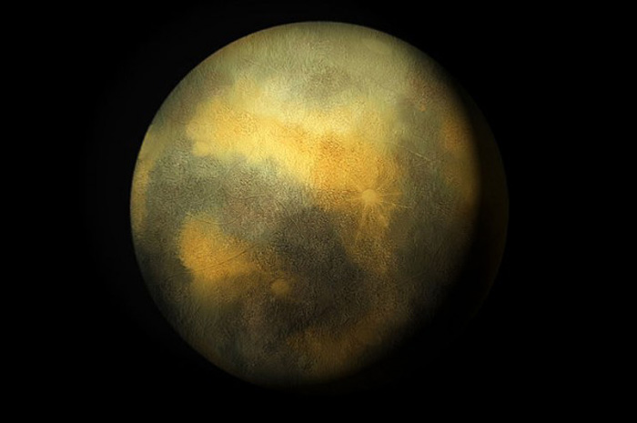 Уметничка фотографија на Плутон. Извор: C m handler.