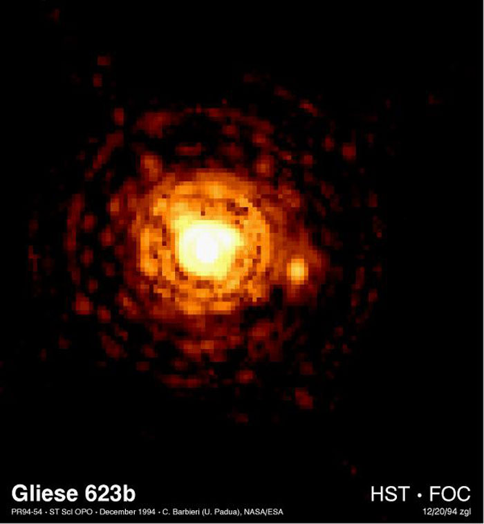 Gliese 623b. Извор: hubblesite.org
