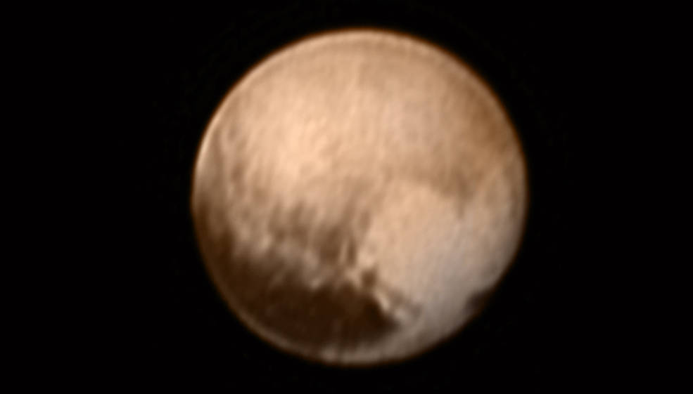 Осветлено срце на Плутон