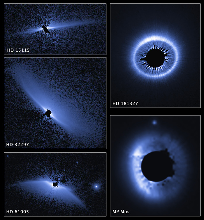 Хабл открива невообичаени новости за дисковите прашина околу ѕвездите 