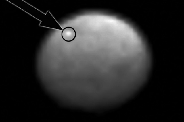 Мистериозен бел објект забележан на Церера