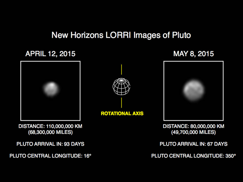 Нови хоризонти му се доближува на Плутон и открива повеќе детали
