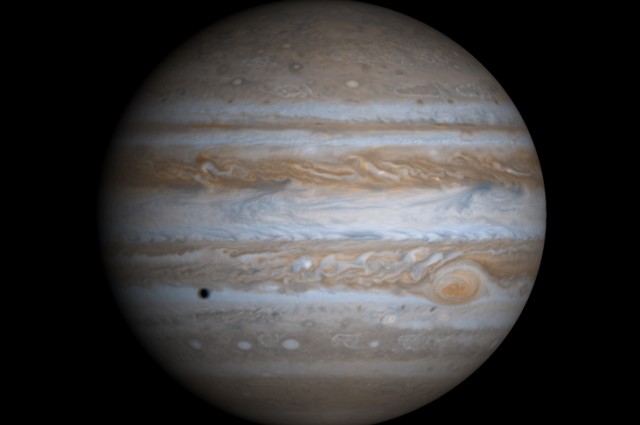 Поглед на Јупитер од леталото Галилео. Извор: НАСА.