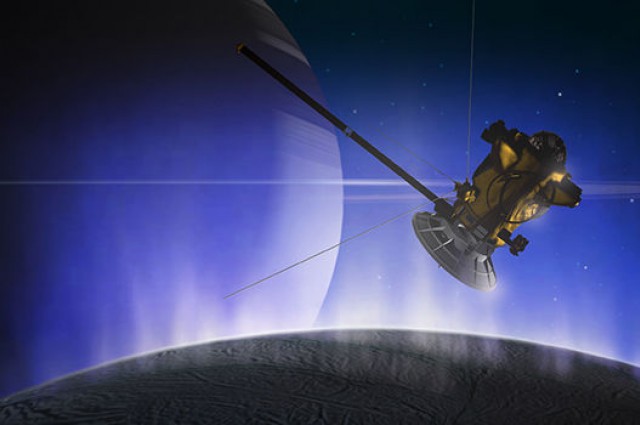 Уметничка фотографија на летот на Касини. Извор: НАСА/ЈПЛ