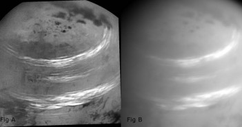 Група облаци прелетуваат над Титан