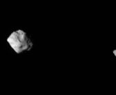 Леталото Луси со изненадувачко откритие на астероид со сателит составен од два објекти кои се допираат